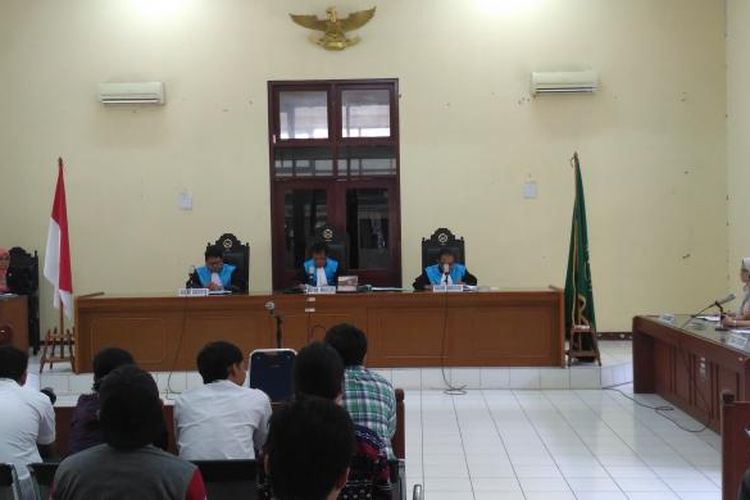 Persidangan keberatan Kementerian Sekretariat Negara terhadap Kontras di Pengadilan Tata Usaha Negara Jakarta pada Kamis (16/22017)