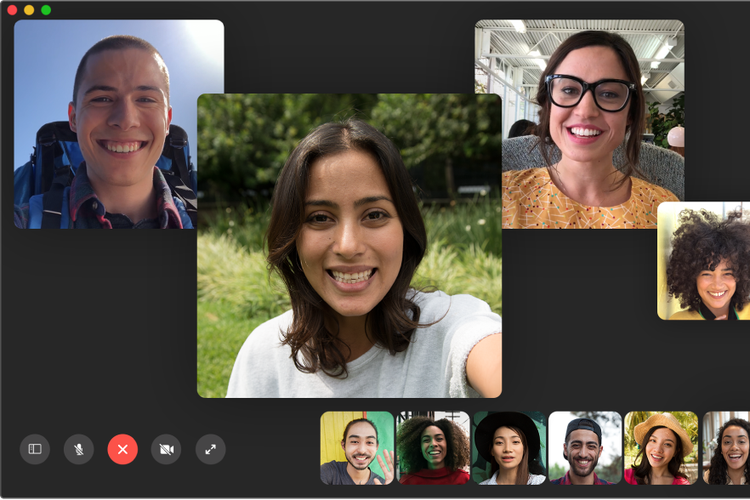 Aplikasi Facetime.