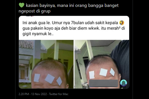 Viral, Unggahan Penggunaan Koyo pada Bayi Usia 7 Bulan, Amankah?