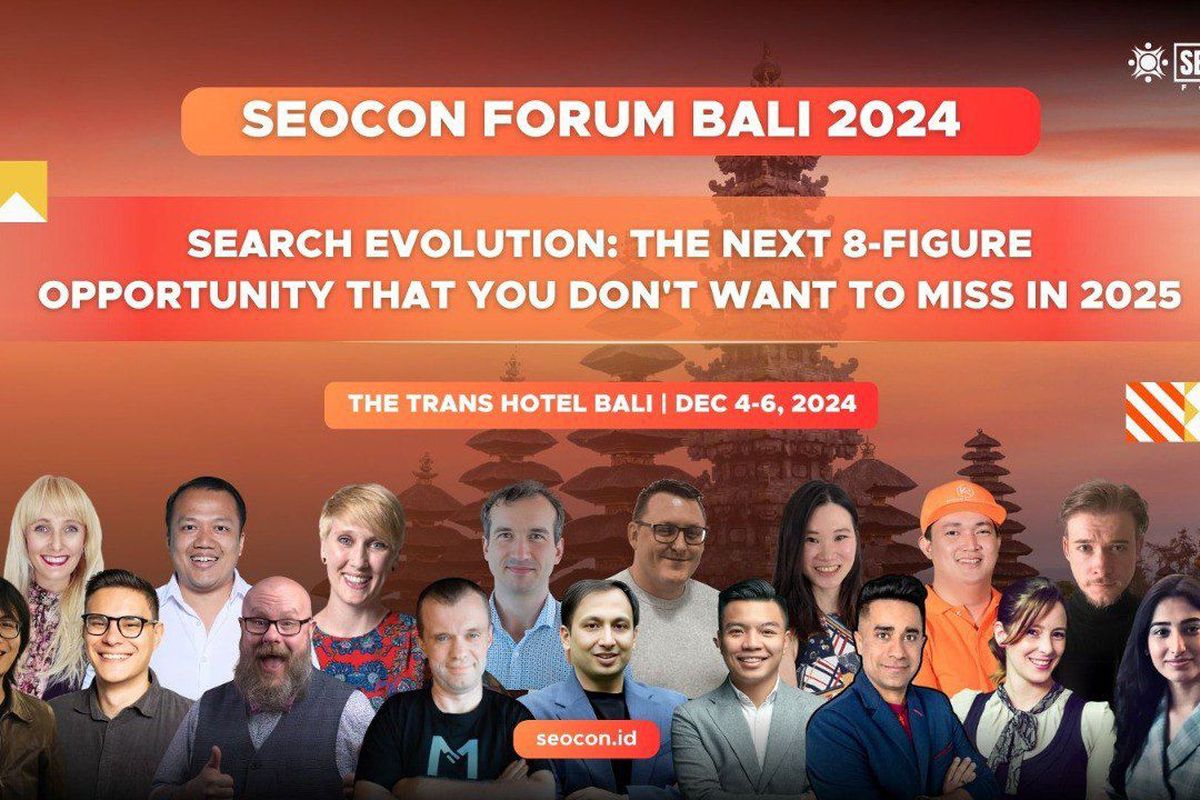 SEOCon Forum Bali 2024 akan digelar pada 4-6 Desember 2024 di The Trans Hotel Bali.