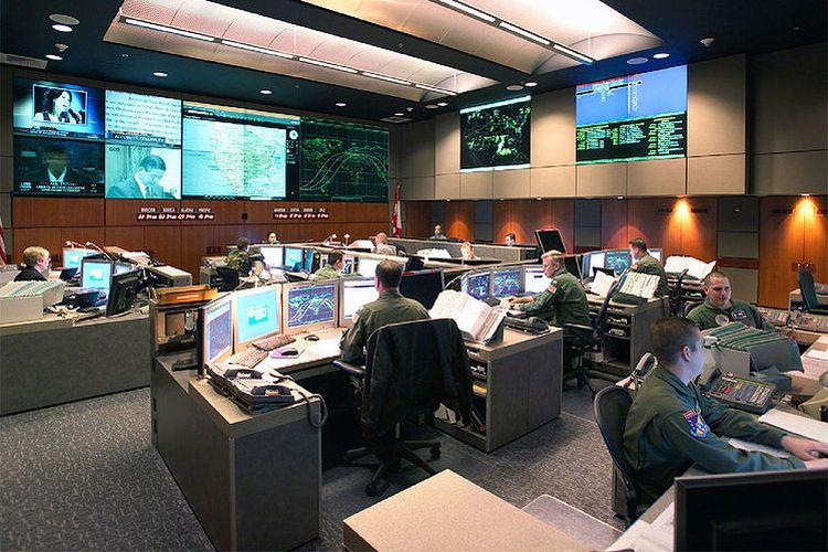 Pusat Komando NORAD, Gunung Cheyenne, Colorado, AS , pada 2005.