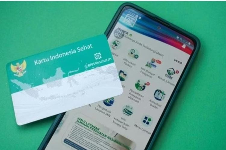 Ilustrasi Kartu BPJS dan Akun BPJS Mobile 