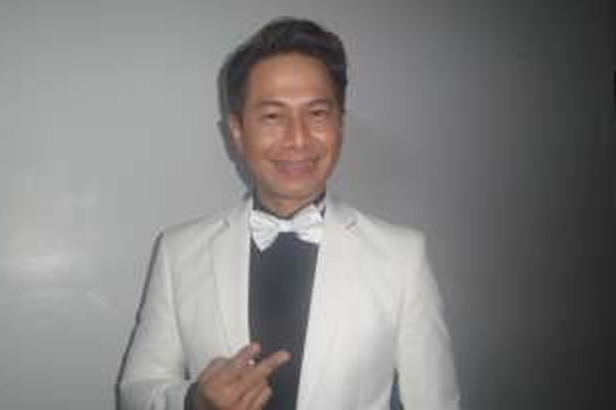 Delon usai tampil dalam konser Tribute to Mike Mohede di Balai Sarbini, Jakarta Selatan, Rabu (30/11/2016) malam 