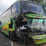 Adu Banteng Bus Gunung Harta Vs Dump Truk Terjadi di Sampang