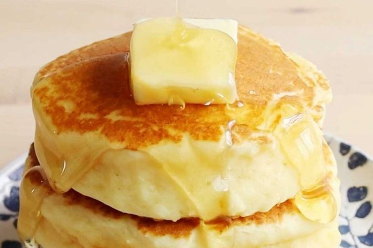 Ilustrasi pancake tahu di Jepang.