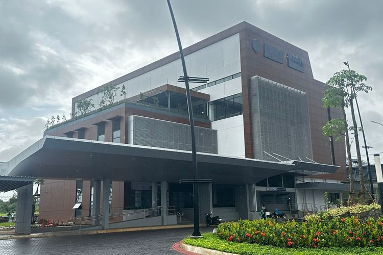 Potret Stasiun Jatake di Kecamatan Pagedangan, Kabupaten Tangerang, Banten. 