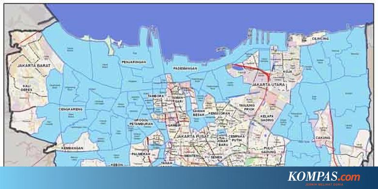 Ini Dia, Peta Digital Banjir Jakarta Hari Ini