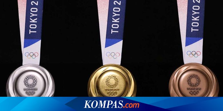 Tampilan Medali Olimpiade Tokyo 2020 yang Dibuat dari 6 Juta Ponsel Bekas