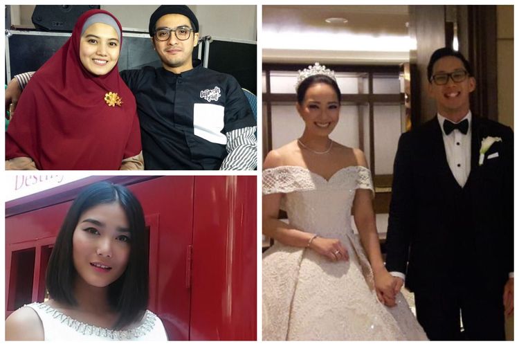 Kolase foto Dominique Diyose, Yuanita Christiani dan suami, serta Ricky Harun dan sang istri