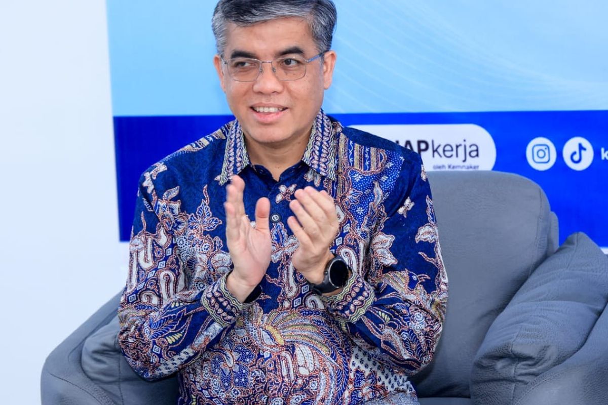 Menaker Yassierli dalam diskusi Identifikasi Ketenagakerjaan dan Pelatihan di KEK Mandalika, Lombok Tengah, Nusa Tenggara Barat (NTB), Jumat (3/7/2026). 