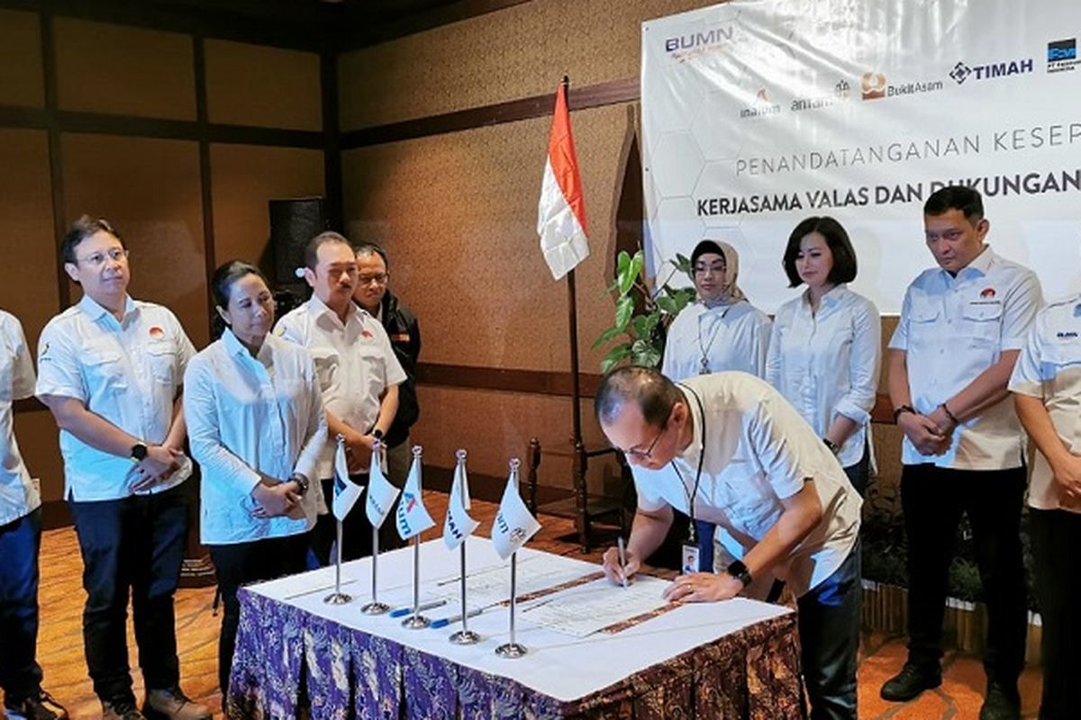 Holding Industri Pertambangan (HIP) jalin kerja sama dengan Bank BUMN.