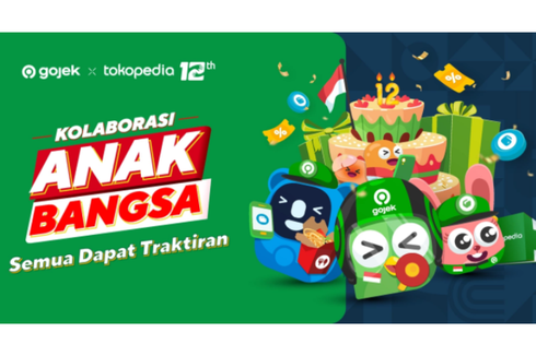 Rayakan Hari Jadi ke-12, Tokopedia dan Gojek Hadirkan Promo Kolaborasi Anak Bangsa