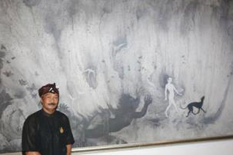 I Ketut Budiana, pelukis asal Padang Tegal, Ubud, Gianyar, Bali.