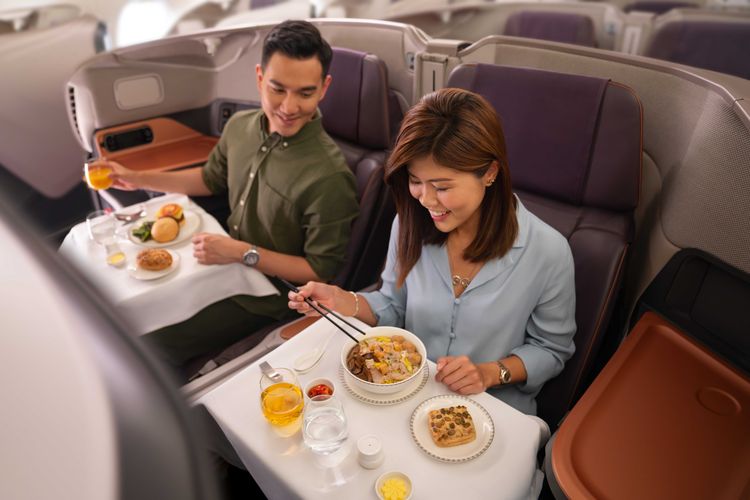 Business Class Dining Restaurant A380 @Changi