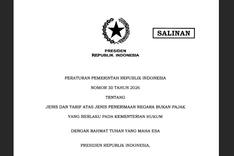 Daftar Layanan Kewarganegaraan yang Dikenakan Biaya beserta Tarif Barunya