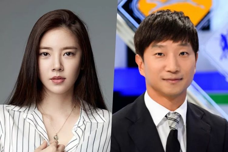 Aktris Son Dam Bi (kiri) dan calon suaminya, Lee Kyou Hyuk