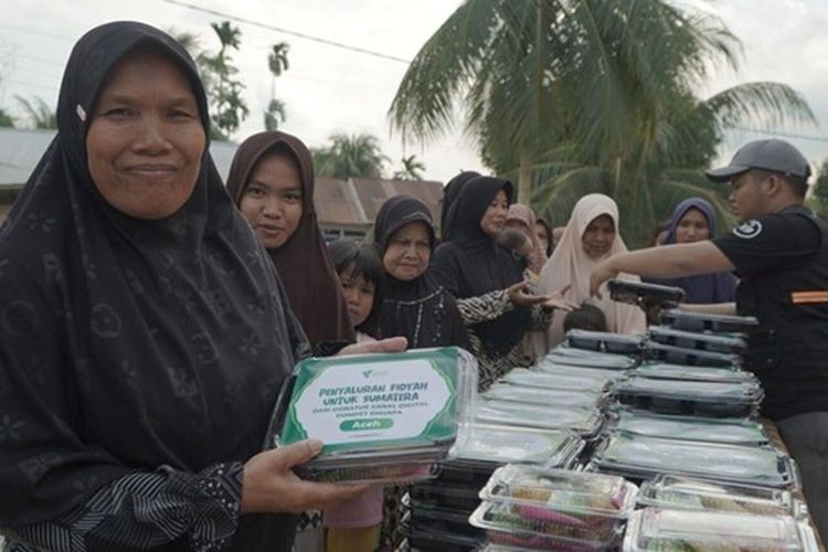 Selama Ramadhan, Dompet Dhuafa Salurkan 600 Paket Fidyah untuk Penyintas di Sumatera