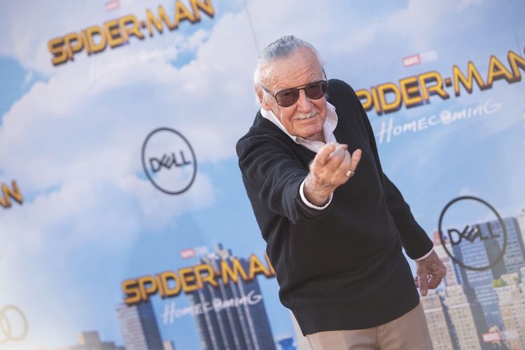 Produser eksekutif dan penulis komik Stan Lee menghadiri menghadiri pemutaran perdana film Spider-man: Homecoming di TCL Chinese Theater di Hollywood, California, pada 28 Juni 2017.