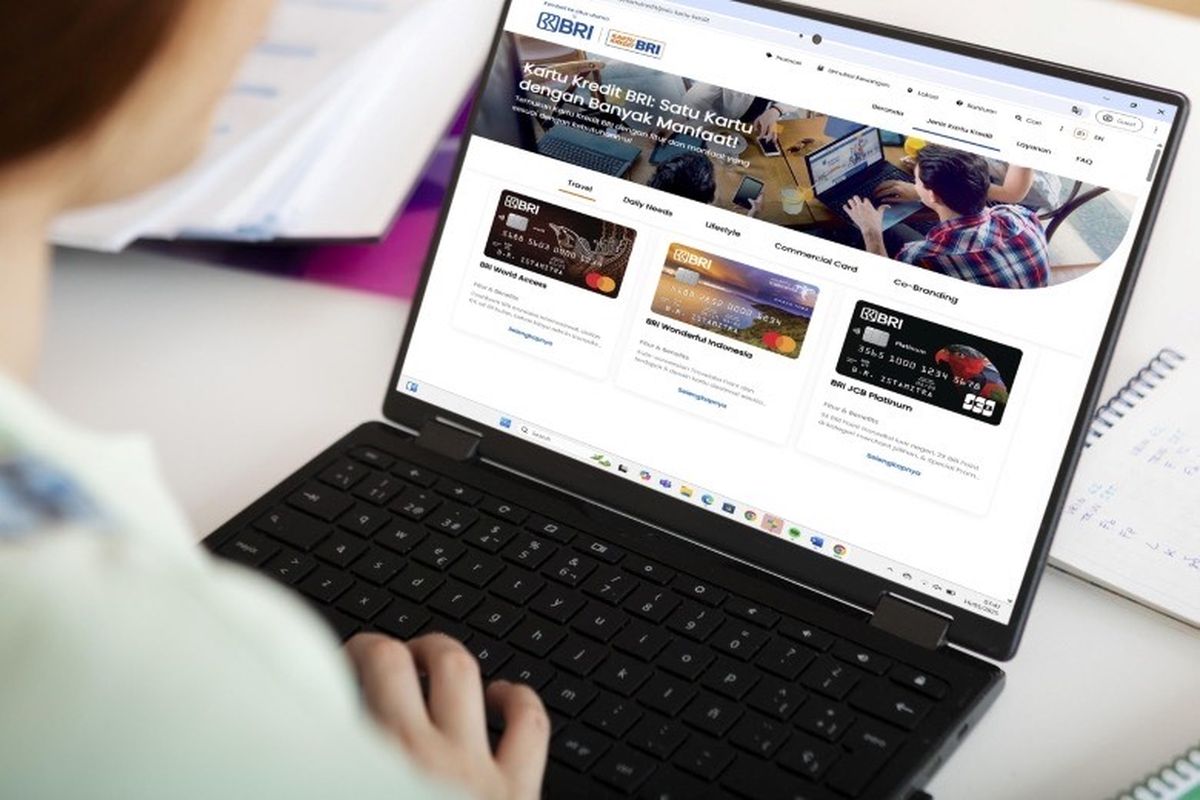 Pengajuan kartu kredit BRI bisa dilakukan secara daring di situs web resminya.
