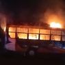 Bus Bima Permai Terbakar di Terminal Sumer Payung Sumbawa