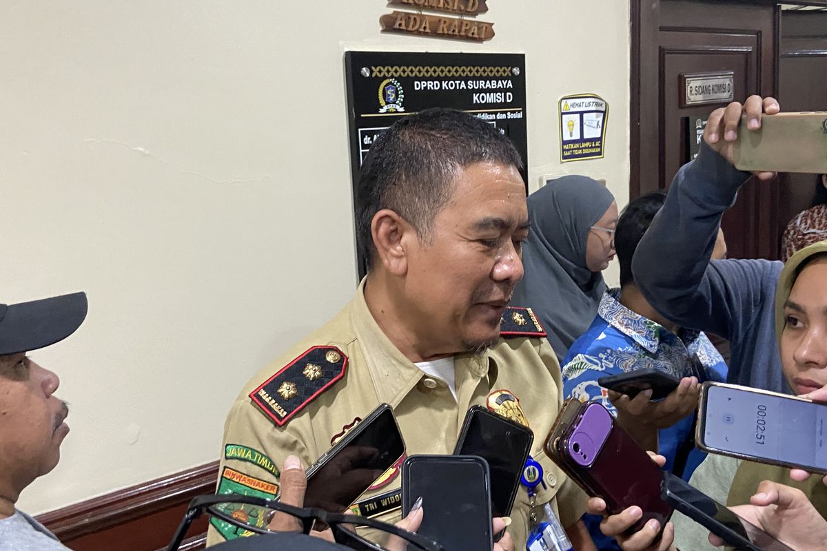 Kepala Bidang Pengawasan dan K3 Disnaker Trans Provinsi Jawa Timur, Tri Widodo, Rabu (15/4/2025). 