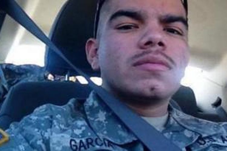 Francisco Garcia (21) prajurit AS yang tewas ditembak di Los Angeles.