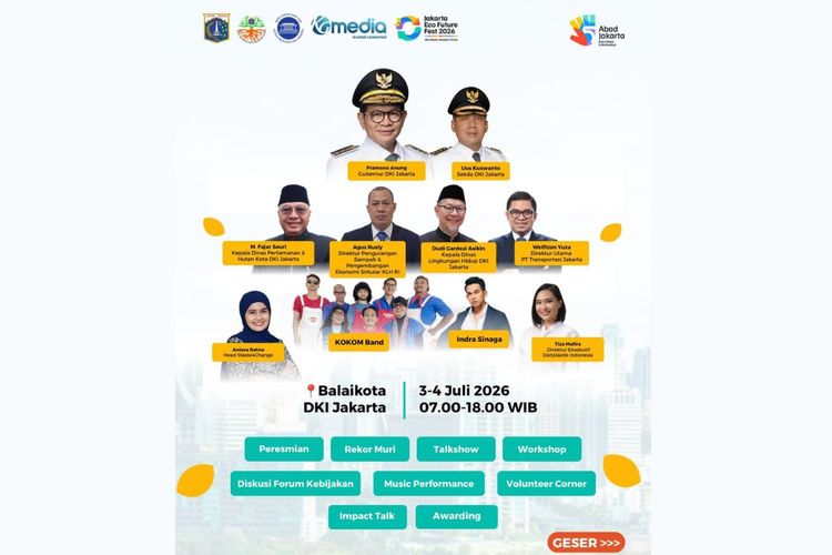 JEFF 2026 Ajak Warga Belajar Kelola Sampah dan Ikut Gerakan Lingkungan di Balai Kota