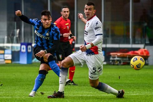 Inter Milan Vs Crotone, Hujan Gol Hiasi Babak Pertama