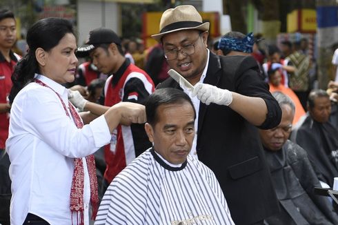Fakta Kunjungan Jokowi di Garut, Cukur Rambut Massal hingga Tinjau Proyek KA Cibatu-Garut