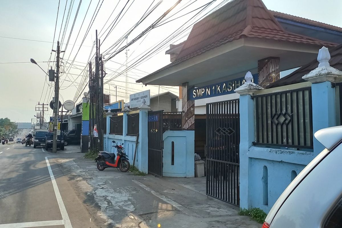 SMPN 1 Kasihan Bantul pasca diserang oleh sekelompok siswa lain, Kamis (30/5/2024)