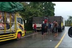 Jalur Simpang Beutong Laweung-Padang Tiji Aceh Masih Ambles, Macet Mengular 2 Km