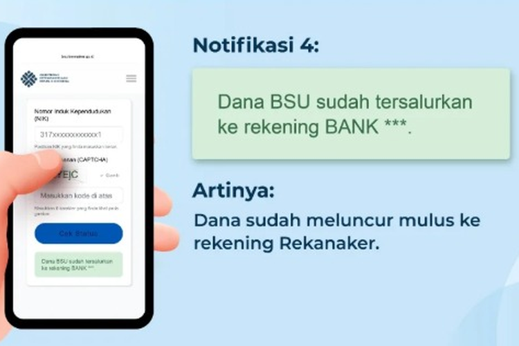 Tanda BSU 2025 sudah masuk rekening bank Himbara. BSU 2025. BSU BPJS Ketenagakerjaan 2025.