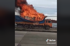 Viral, Video Detik-detik Truk Tronton Terbakar di Jalan Raya, Bagaimana Kronologinya?