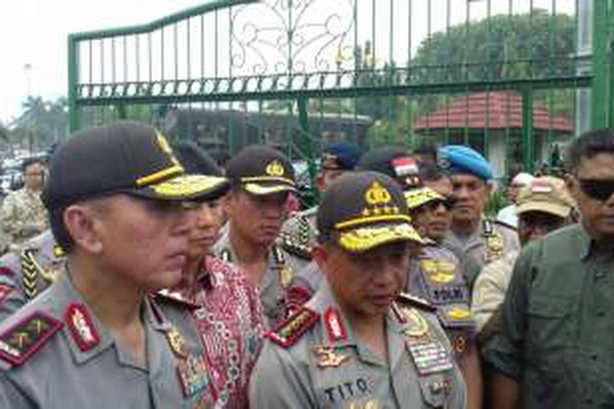 Kapolri Jenderal Tito Karnavian di dekat Istana Negara, Jakarta Pusat, Jumat (4/11/2016).