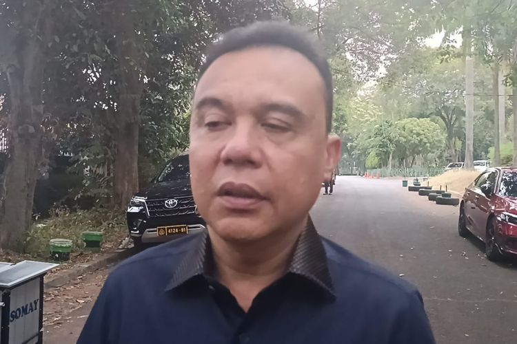 Ketua Harian Partai Gerindra Sufmi Dasco Ahmad saat ditemui di Jalan Kertanegara, Jakarta Selatan, Minggu (22/10/2023). 
