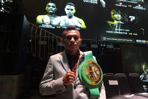 Berjuang Jatuh 2 Kali, Tibo Monabesa Menang atas Jayson, Pertahankan Gelar WBC