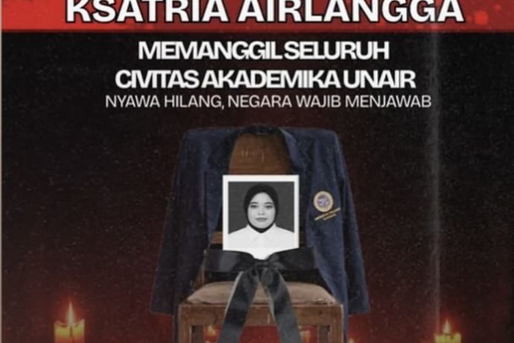 Alumnus Unair Wafat Saat Latsarmil, BEM Unair Gelar Aksi Simbolik