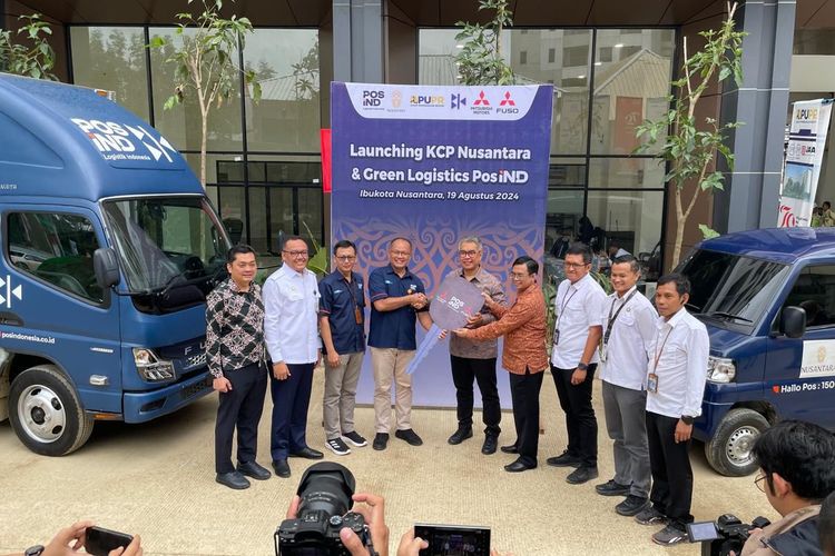 Mitsubishi L100 EV dan FUSO eCanter digunakan kendaraan operasional PosIND di IKN