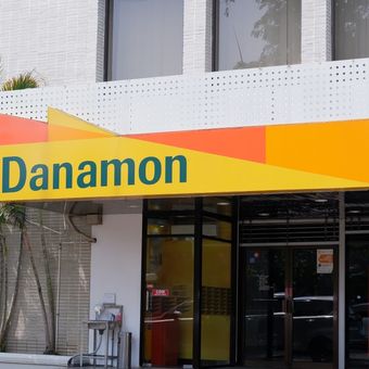 Ilustrasi Bank Danamon, kantor cabang Bank Danamon. 