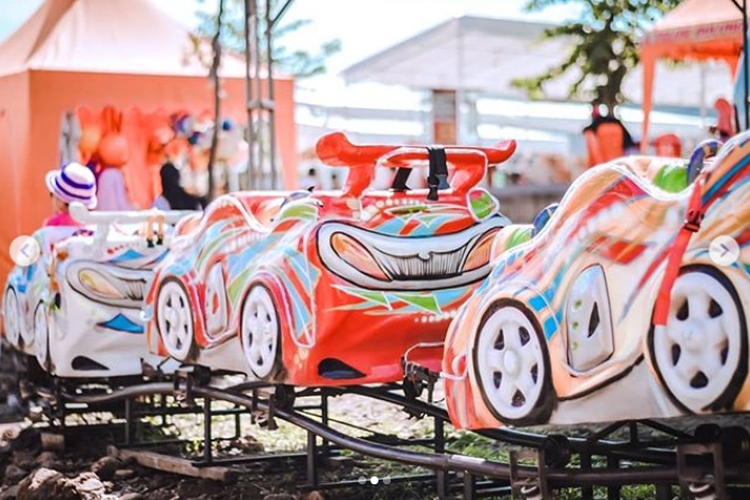 Tempat wisata Taman Ghanjaran Trawas di Mojokerto.