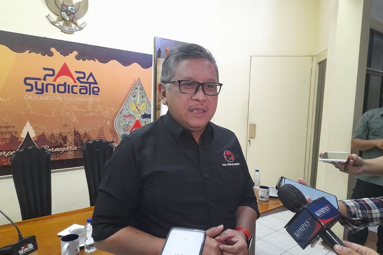Sekretaris Jenderal DPP PDI-P Hasto Kristiyanto ditemui di kawasan Jakarta Selatan, Kamis (6/10/2022).