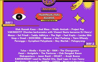Line Up Tau Tau Festival