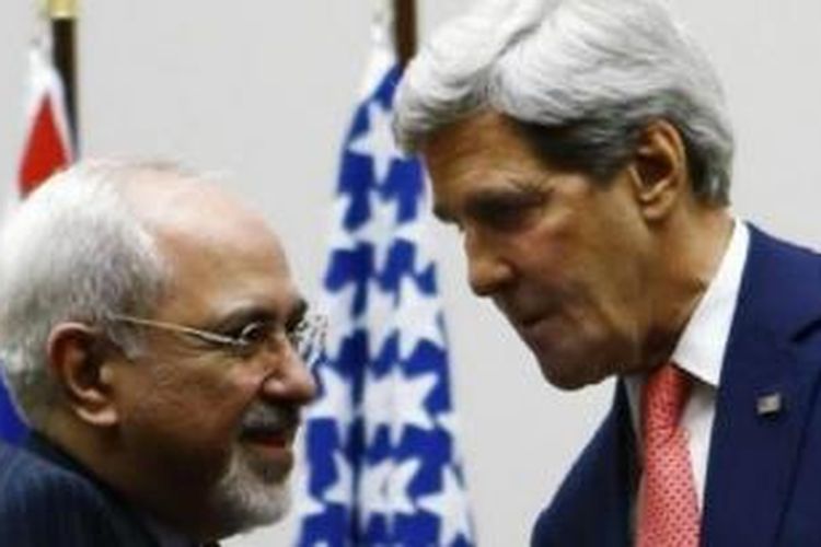 Menlu AS dan Iran dalam pertemuan yang berlangsung di Jenewa, Swiss.