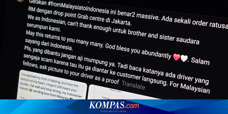 #fromMalaysiatoIndonesia Menggema, Ojol Indonesia Dapat Traktiran Internasional