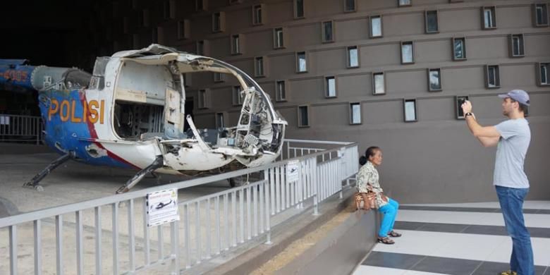 Wisatawan di Museum Tsunami Aceh, Rabu (21/10/2015).