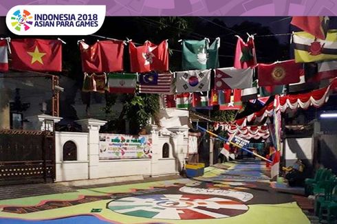 Semarak Kampung di Ibu Kota Sambut Obor Asian Para Games 2018
