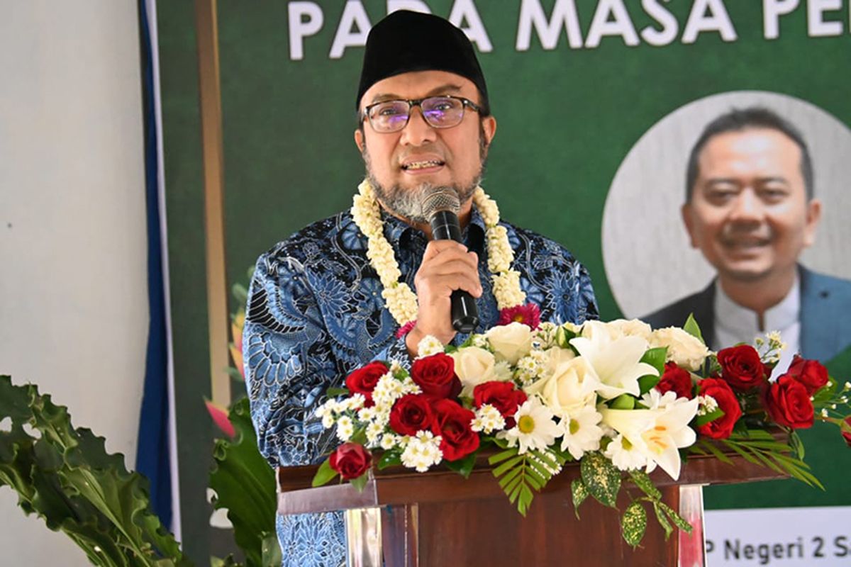 Anggota Komisi X DPR RI Fahmi Alaydroes saat melakukan kunjungan kerja ke sekolah-sekolah di Kota Salatiga, Jumat (15/7/2022).