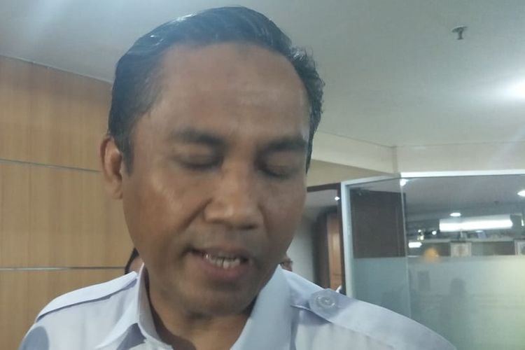 Pelaksana Tugas Kepala Dinas Pendidikan DKI Jakarta Syaefuloh Hidayat di Gedung DPRD DKI Jakarta, Rabu (30/10/2019).