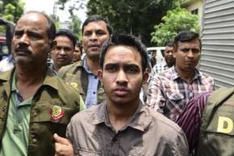 Suman Hossain Patowari (20), anggota kelompok militan Banglades yang disangka menyerang seorang penerbit tahun lalu.