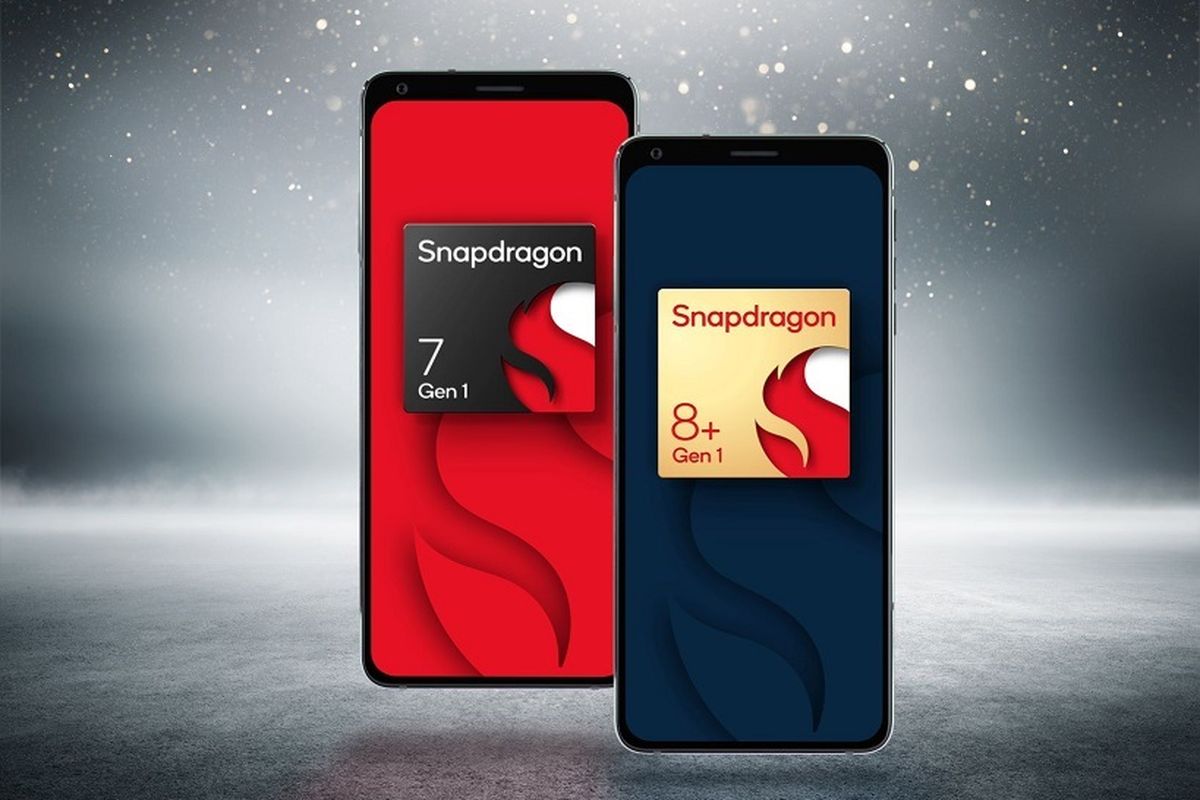 Ilustrasi Snapdragon 8+ Gen 1 dan Snapdragon 7 Gen 1